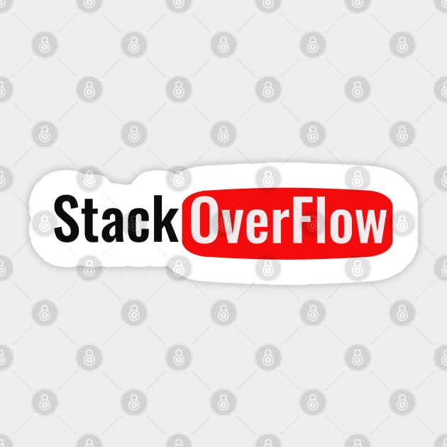 StackOverFlow Stack Over Flow Stack OverFlow Sticker by FaixaPreta